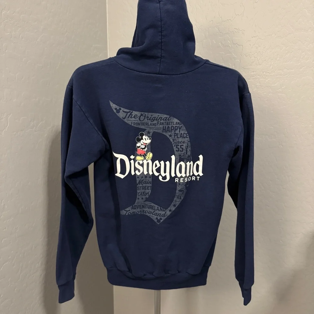 Disneyland Mickey Mouse Hoodie Navy Disney Parks- Small - Picture 2 of 9